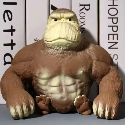 Hot Sell High Quality Silicone TPE Gorilla Stress Relief Squishy Toy for 5 to 7 Years Old Unisex